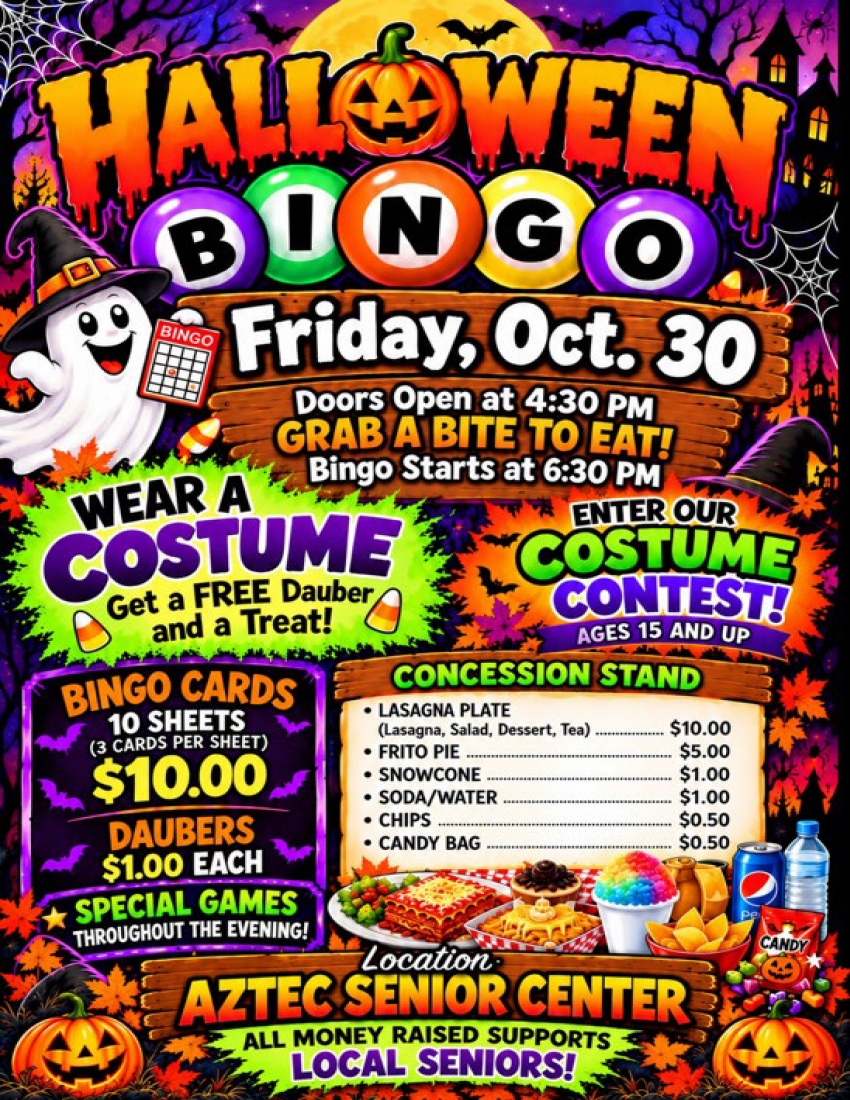 2026-10-30 Senior Center Bingo